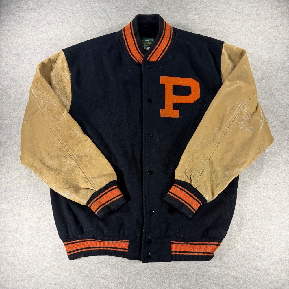 Stall & Dean Princeton Tigers Varsity Jacket Mens 3XL Leather Limited 102/600